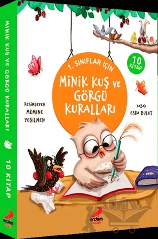 Minik Kuş ve Görgü Kuralları - 10 Kitap – Esra Bulut – Erdem Çocuk kitap kapağı