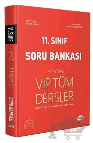 11. Sınıf Tüm Dersler Sayısal Soru Bankası Kırmızı Kitap – Kolektif – Editör Yayınevi kitap kapağı
