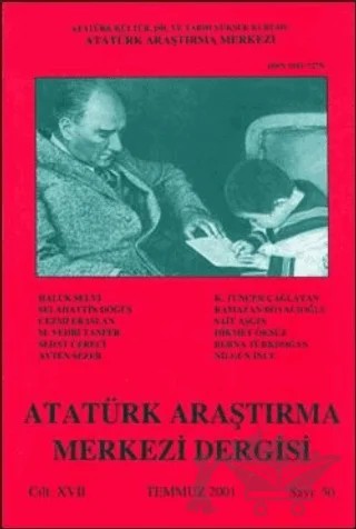 Atatürk Araştırma Merkezi Dergisi Cilt 17 Temmuz 2001 Sayı: 50 – Atatürk Araştırma Merkezi kitap kapağı