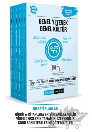 2025 KPSS Genel Yetenek Genel Kültür Lisans Konu Anlatımlı Modüler Set - (6 Kitap) – Kolektif – Pegem Akademi Yayıncılık kitap kapağı