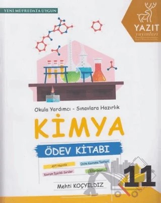 Yazıt 11. Sınıf Kimya Ödev Kitabı – Mehti Koçyıldız – Yazıt Yayıncılık kitap kapağı