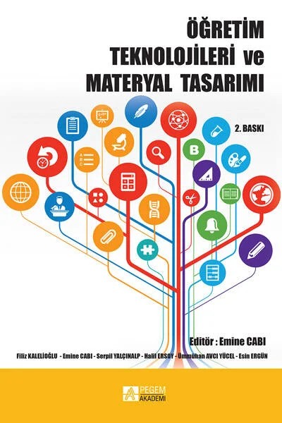 Öğretim Teknolojileri ve Materyal Tasarımı – Emine Cabı, Filiz Kalelioğlu, Halil Ersoy, Serpil Yalçınalp – Pegem Akademi Yayıncılık kitap kapağı