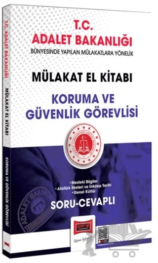 T.C. Adalet Bakanlığı Koruma ve Güvenlik Görevlisi Mülakat El Kitabı Soru-Cevaplı – Kolektif – Yargı Yayınevi kitap kapağı