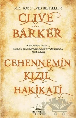 Cehennemin Kızıl Hakikati – Clive Barker – Nemesis Kitap kitap kapağı