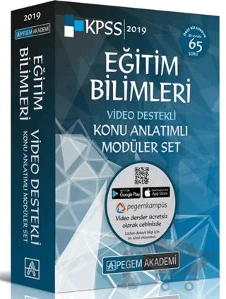 2019 KPSS Eğitim Bilimleri Video Destekli Konu Anlatımlı Modüler Set (6 Kitap Takım) – Kolektif – Pegem Akademi Yayıncılık kitap kapağı