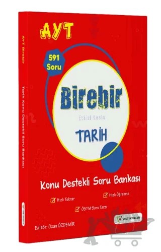 YKS AYT Birebir Etkisi Kesin Tarih Konu Destekli Soru Bankası – Kolektif – Veri Yayınları kitap kapağı