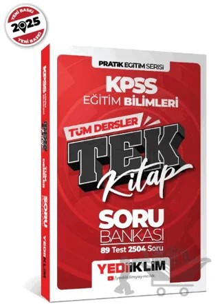 2025 KPSS Eğitim Bilimleri Tüm Dersler Tek Kitap Soru Bankası – Kolektif – Yediiklim Yayınları kitap kapağı