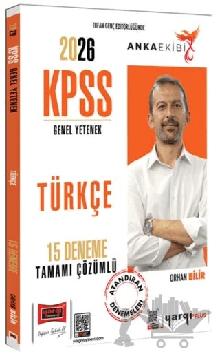 2026 KPSS Genel Yetenek Anka Ekibi Tamamı Çözümlü 15 Deneme – Orhan Bilir – Yargı Yayınevi kitap kapağı