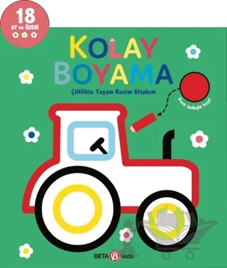 Kolay Boyama - Çiftlikte Yaşam Resim Kitabım – Kolektif – Beta Kids kitap kapağı