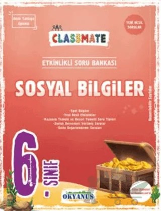 6. Sınıf Classmate Sosyal Bilgiler Soru Bankası – Kolektif – Okyanus Yayınları kitap kapağı