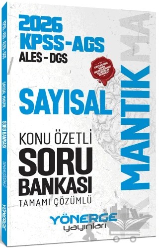 2026 KPSS MEB-AGS ALES DGS Sayısal Mantık Konu Özetli Soru Bankası – Kolektif – Yönerge Yayınları kitap kapağı