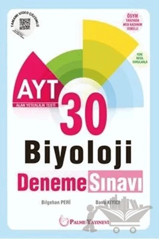 AYT Biyoloji 30 Deneme Sınavı – Kolektif – Palme Yayınları kitap kapağı