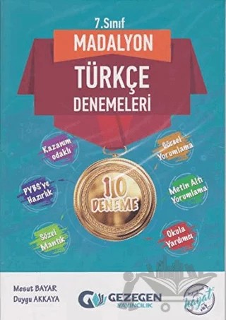 7. Sınıf Madalyon Türkçe Denemeleri 10 Deneme – Duygu Akkaya, Mesut Bayar – Gezegen Yayıncılık kitap kapağı