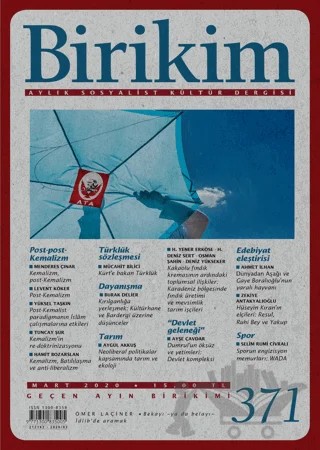 Birikim Aylık Sosyalist Kültür Dergisi Sayı: 371 Mart 2020 – Birikim Yayınları kitap kapağı