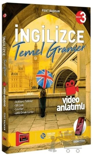 İngilizce Temel Gramer Video Anlatımlı – Fuat Başkan – Yargı Yayınevi kitap kapağı