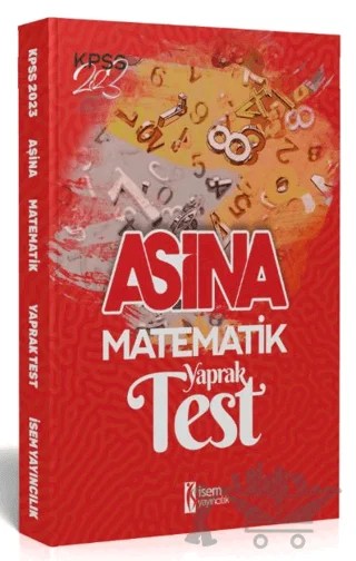 2023 İSEM KPSS Aşina Matematik Çek Kopart Yaprak Test – Kolektif – İSEM Yayıncılık kitap kapağı