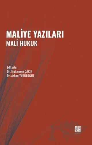 Maliye Yazıları Mali Hukuk – Kolektif – Gazi Kitabevi kitap kapağı