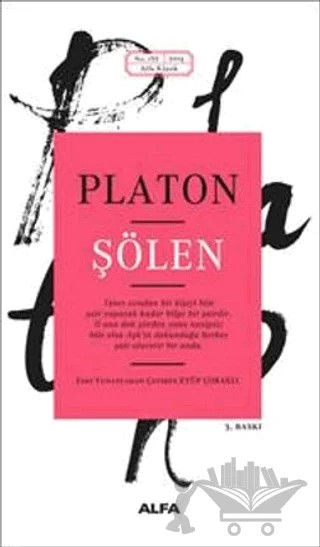 Şölen – Platon (Eflatun) – Alfa Yayınları kitap kapağı