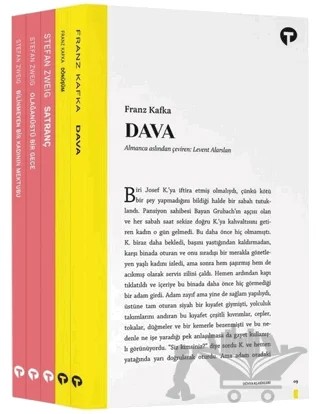 Yetişkin Klasikleri-Kafka ve Stefan Zweig Seti-5 Kitap Takım – Kolektif – Turkuvaz Kitap kitap kapağı