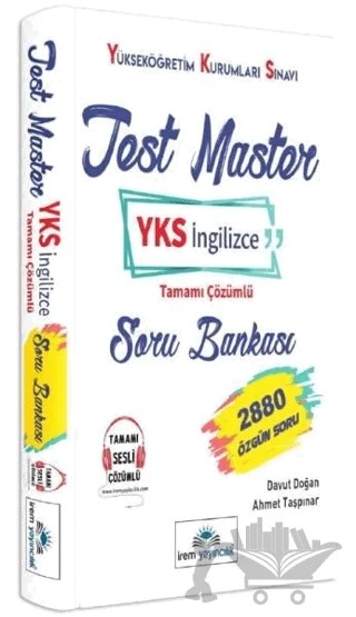 Test Master YKS İngilizce Tamamı Çözümlü Soru Bankası – Ahmet Taşpınar, Davut Doğan – İrem Yayıncılık kitap kapağı