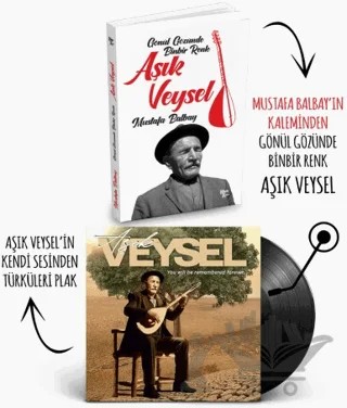 Plaklı Kitaplar - Aşık Veysel – Mustafa Balbay – Halk Kitabevi kitap kapağı