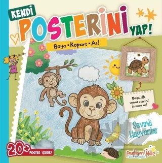 Kendi Posterini Yap! Boya Kopart As! Sevimli Hayvanlar – Kolektif – Parlayan Yıldız kitap kapağı
