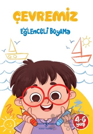Çevremiz - Eğlenceli Boyama – Kolektif – İş Bankası Kültür Yayınları kitap kapağı