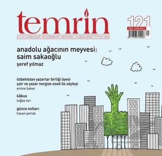 Temrin Düşünce ve Edebiyat Dergisi Sayı: 121 Kasım 2021 – Temrin Dergisi kitap kapağı
