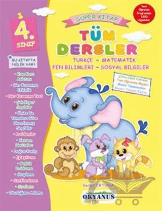 4. Sınıf Tüm Dersler Süper Kitap – Serpil Ertuna – Okyanus Yayınları kitap kapağı