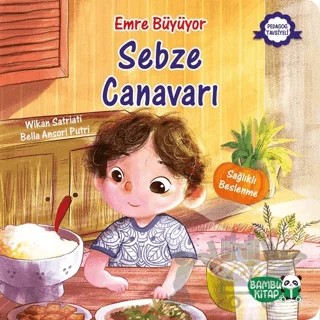 Sebze Canavarı - Emre Büyüyor – Wikan Satriati – Bambu Kitap kitap kapağı