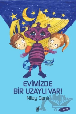 Evimizde Bir Uzaylı Var - Tuhaf Gezegen Zak-7 – Nilay Şanlı – Dinozor Çocuk kitap kapağı