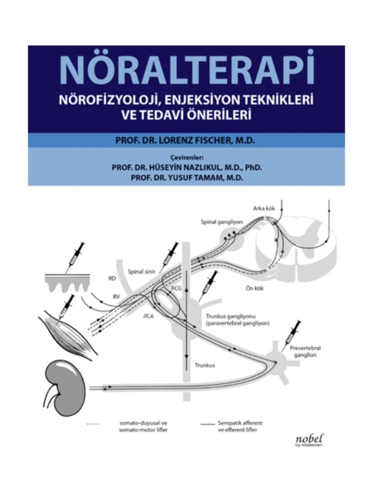 Nöralterapi: Nörofizyoloji, Enjeksiyon Teknikleri ve Tedavi Önerileri – Nobel Tıp Kitabevleri kitap kapağı