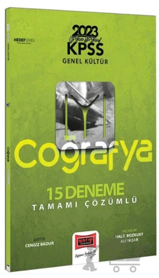 2023 KPSS Genel Kültür Hedef IYI Serisi Coğrafya Tamamı Çözümlü 15 Deneme – Halil Bozkurt – Yargı Yayınevi kitap kapağı
