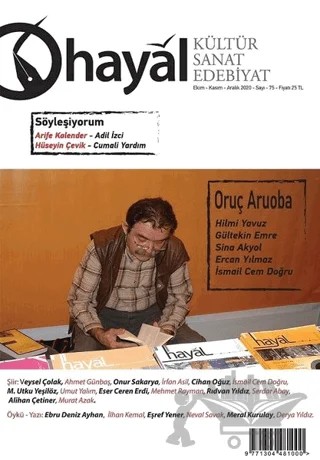 Hayal Kültür Sanat Edebiyat Dergisi Sayı: 77 Nisan - Mayıs - Haziran 2021 – Hayal Yayınları kitap kapağı