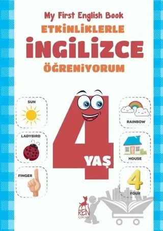 Etkinliklerle İngilizce Öğreniyorum 4 Yaş – Merve Almalı – Ren Çocuk kitap kapağı