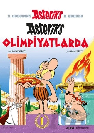 Asteriks Olimpiyatlarda – Rene Goscinny – Alfa Yayınları kitap kapağı