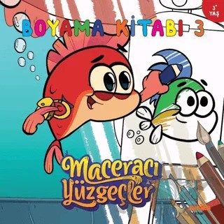 Maceracı Yüzgeçler Boyama Kitabı 3 – Kolektif – Minika kitap kapağı