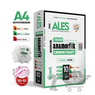 2026 ALES Özgün 10lu Deneme Paketi Yeni Nesil Türkiye Geneli Dijital Çözümlü – Kolektif – Anamorfik Yayınları kitap kapağı