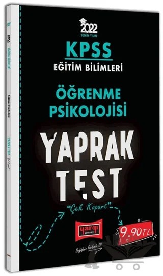 2022 KPSS Eğitim Bilimleri Öğrenme Psikolojisi Yaprak Test – Kolektif – Yargı Yayınevi kitap kapağı