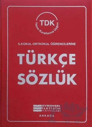 Türkçe Sözlük ( Kırmızı Kapak) – Rüştü Aydoğan – Evrensel İletişim Yayınları kitap kapağı