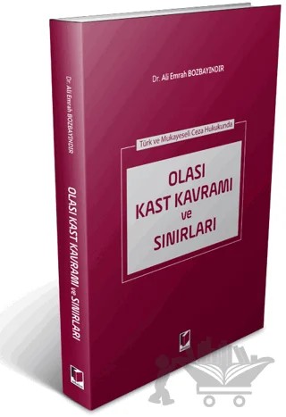 Olası Kast Kavramı ve Sınırları – Ali Emrah Bozbayındır – Adalet Yayınevi kitap kapağı