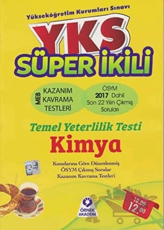 2018 YKS TYT Süper İkili Kimya Soru Bankası – Kolektif – Örnek Akademi kitap kapağı