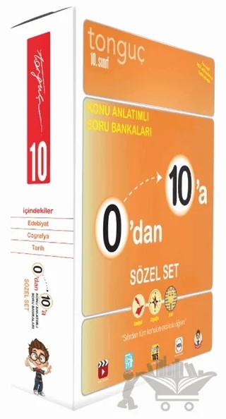10. Sınıf 0'dan 10'a Sözel Set Konu Anlatımlı Soru Bankaları – Kolektif – Tonguç Akademi kitap kapağı