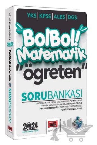 2024 KPSS ALES DGS YKS Bol Bol Öğreten Adım Adım Matematik Soru Bankası – Kolektif – Yargı Yayınevi kitap kapağı