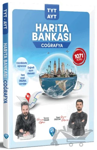2022 TYT - AYT Coğrafya Harita Bankası – Yaşar Düzcan, Tuncay Aslan – Dizgi Kitap kitap kapağı