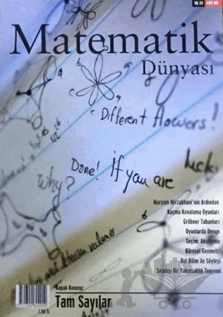 Matematik Dünyası Dergisi Sayı:105 Yıl:2017 – Kollektif – Nesin Yayınevi kitap kapağı