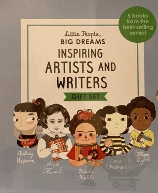 Little People, Big Dreams Inspiring Artist and Writers Gift Set – Lisbeth Kaiser, Maria Isabel Sanchez Vegara – FRANCES LINCOLN kitap kapağı