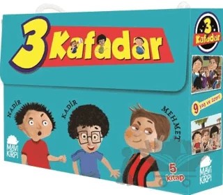 Üç Kafadar (5 Kitap Set) – Yaşar Bayraktar – Mavi Kirpi Yayınları kitap kapağı