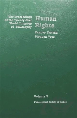 Human Rights Volume 3 – Stephen Voss – Türkiye Felsefe Kurumu kitap kapağı