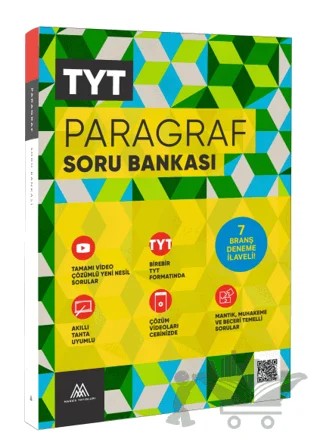 TYT Paragraf Soru Bankası 7 Branş Deneme İlaveli – Kolektif – Marsis Yayınları kitap kapağı